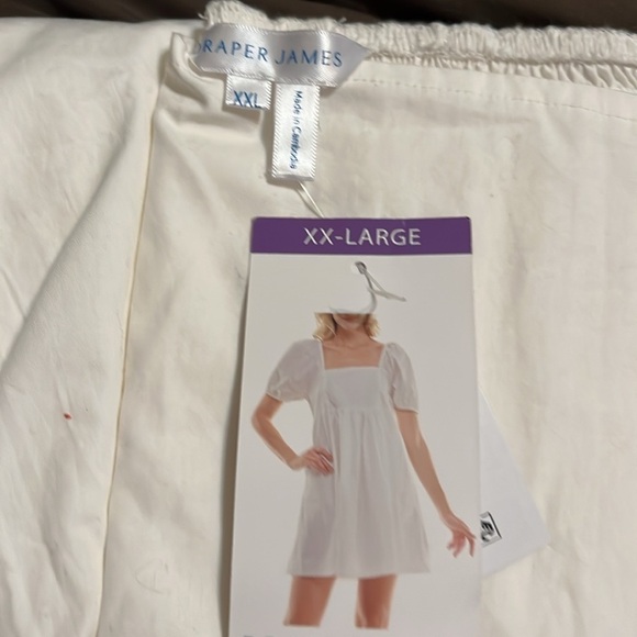 NWT Draper James White Puff Sleeve Dress  XXL - Picture 5 of 5